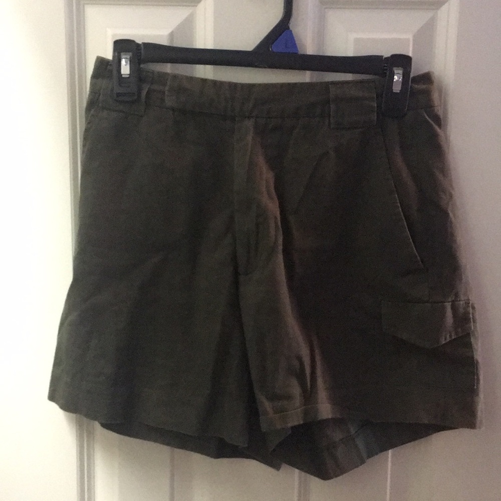 Boston Proper Forest Green 100% Cotton Shorts